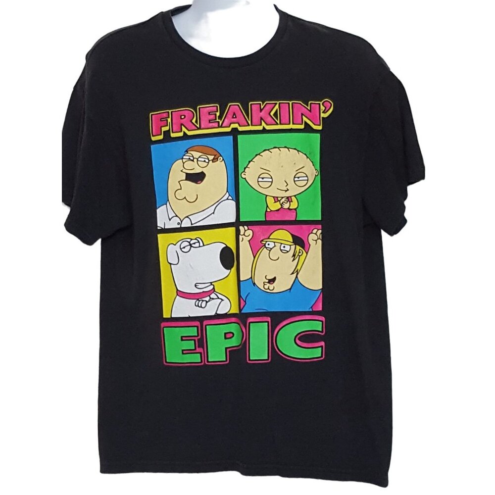 Vintage Family Guy Graphic Tshirt Size XL Black Short Sleeve - Picture 3 of 9